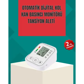 Kol Tipi LCD Ekranlı Elektronik Tansiyon Monitörü