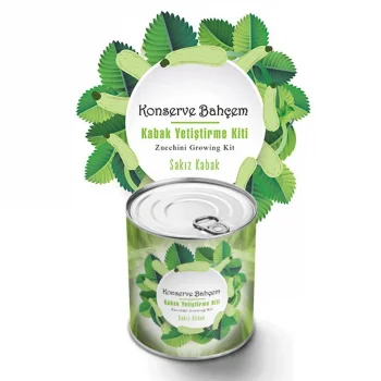 Konserve Bahçem Evde Konservede Sakız Kabak Yetiştirme Kiti