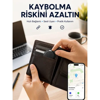 Konum Takip Cihazı AirTag İOS ve Android Uyumlu Akıllı Eşya Bulucu