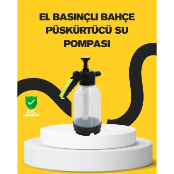 Köpük Püskürtücü 2 Litre Dayanıklı Manuel Basınçlı Yıkama Şişesi
