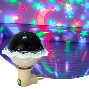 Kristal Gökyüzü Modlu Yıldızlı Hareketli 360 Derece Dönen Kristal Led Ampul