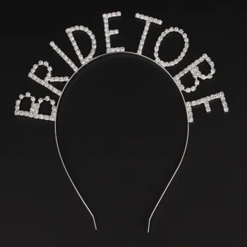 Kristal Taşlı Gümüş Renk Bride To Be Gelin Tacı (5047)