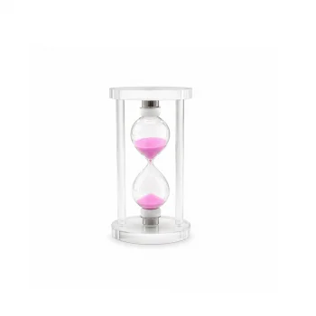 KÜÇÜK CAM KUM SAATİ CAM STANDLI= ÇAP: 6CM-YÜKSEKLİK: 10CM (5047)