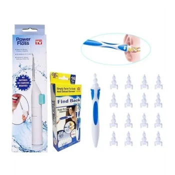 Kulak Temizleme ve Power Floss Mekanik Diş Ve Ağız Temizleme Aleti Seti