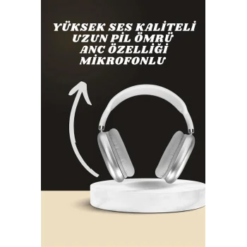 Kulak Üstü P9 Kablosuz Bluetooth Kulaklık ve 7 Kordonlu Akıllı Saat