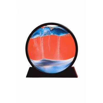 Kum Saati Yuvarlak Şık Kum Tablosu Dekoratif Kum Sulu Kum Saati