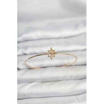 Kutup Yıldızı Model Gold Renk Bileklik