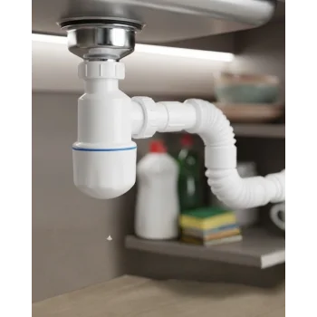 Lavabo Sifon Seti Esnek Borulu Koku Engelleyici Sızdırmaz ve Kolay Montajlı