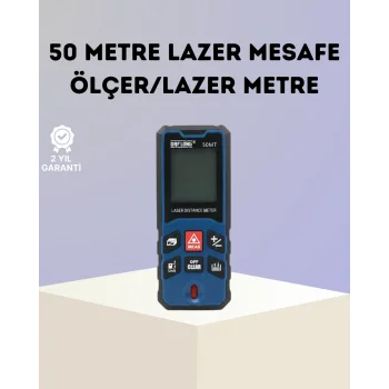 Lazer Metre 50 MT Hassas ve Hızlı Ölçüm Özellikli