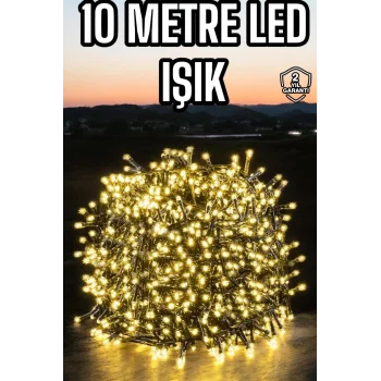 Led Işık 10 Metre Gün Işığı Parlak ve Doğal Ağaç Süsleme