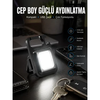 Led Işık Acil Durum Işığı Çok Fonksiyonlu Mıknatıs Özelliği