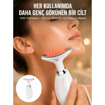 LED Işık Destekli Kırışıklık Karşıtı Yüz Bakım Aleti Yeni Nesil