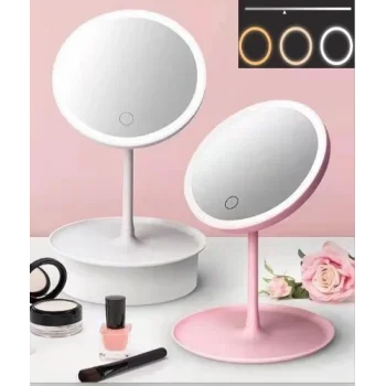 Led Işıklı Dokunmatik Makyaj Aynası 3 Kademeli Işık Ayarlı (5047)