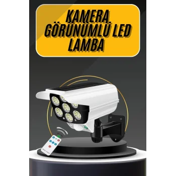 LED Lamba-Güneş Paneli Destekli Uzaktan Kumandalı Solar LED Lamba