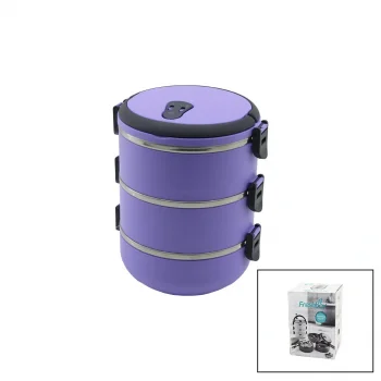 LİLA  3LÜ SEFER TASI SAKLAMA KABI 1.8LT (5047)