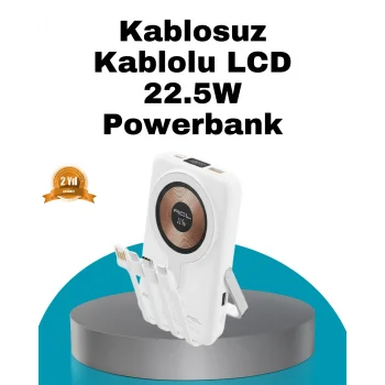 MagSafe Uyumlu Kablosuz Powerbank Hızlı Şarj Özellikli
