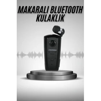 Makaralı Bluetooth Kulakiçi Yaka Kulaklığı Kablosuz Kulaklık