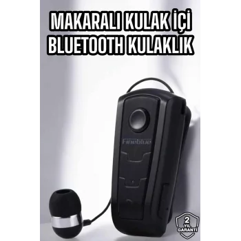 Makaralı Bluetooth Kulaklık Çağrı Cevaplama Kablolu Uzun Pil Ömrü