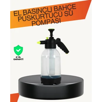 Manuel Köpük Üreten Basınçlı Sprey Şişesi 2L Temizlik ve Oto Yıkama