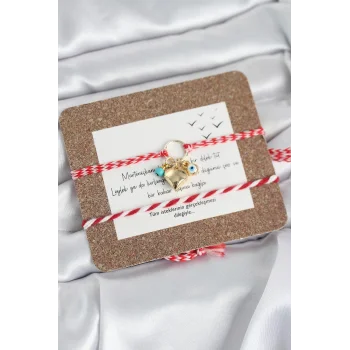 Marteniçka Bileklik 2li Kalp ve Nazalı Model