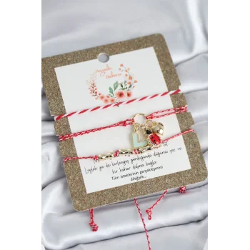 Marteniçka Bileklik 3lü Uğur Böcekli Model