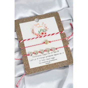 Marteniçka Bileklik 3lü Yonca Model