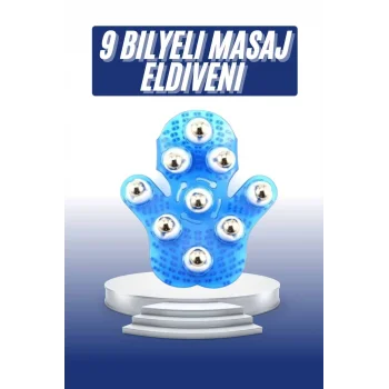 Masaj Aleti El Şeklinde Omuz Bacak Bilyeli Masaj Eldiveni El Şekilli