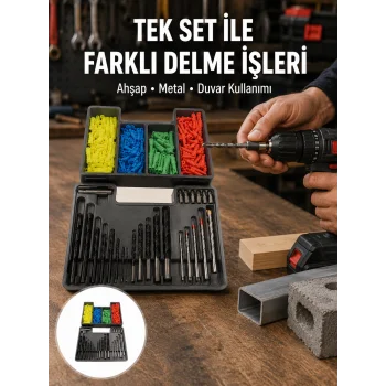 Matkap Ucu Seti Organizerli Çok Amaçlı Delme Uçları Yeni Nesil