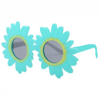 Mavi Renk Papatya Şekilli Parti Gözlüğü 18x10 cm