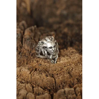 Medusa Model Ayarlanabilir Erkek Yüzük