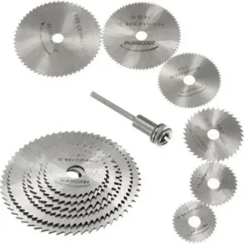 Metal 6 Parça Mini Matkap Ucu Ahşap Kesme Yuvarlak Çelik  Disk Testere Seti Kiti