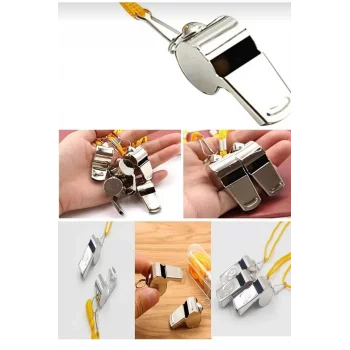 Metal Düdük - Hakem Düdüğü - Deprem Düdüğü - Kamp Düdüğü