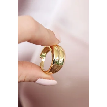 Metal Gold Renk Ayarlamalı Kadın Yüzük