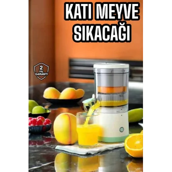 Meyve Sıkacağı USB Şarjlı Taşınabilir Çift lı Güvenlik Kilidi