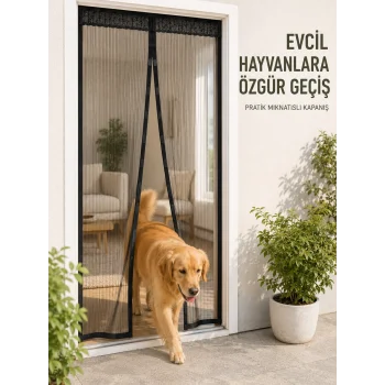 Mıknatıslı File Kapı Sinekliği Balkon Bahçe Teras ve Mutfak İçin Pratik Kullanım