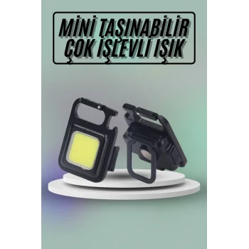 Mıknatıslı Parlak Led Işık 3 Fonksiyonlu Şarj edilebilir Ledli Mini Taşınabilir