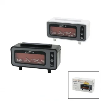 MİNİ ŞÖMİNE 200ML USB ŞARJLI - IŞIKLI HAVA NEMLENDİRİCİ BUHAR MAKİNE - KOKU GİDERİCİ 4.5W (5047)