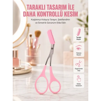 Mini Taraklı Kaş Düzeltici – Hassas Şekillendirme ve Taşınabilir Tasarım
