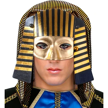 Mısırlı Maskesi Lastik Aparatlı Firavun Maskesi 21x23 cm (5047)