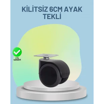 Mobilya Tekerleği 6 cm Kilitsiz Tekli Satış