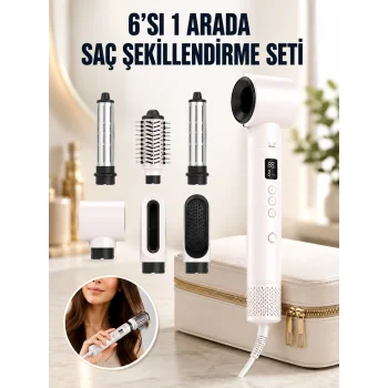 Negatif İyon Teknolojili 6-in-1 Profesyonel Saç Şekillendirici