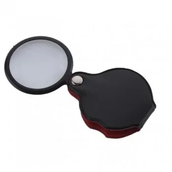 Nikula5x50mmmini Büyüteç,cepte Taşınan,optik Lens Katlanabilir Deri Kaplamaxx1051