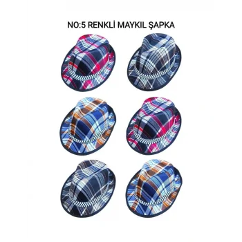 NO-5 RENKLİ MAYKIL ŞAPKA (5047)