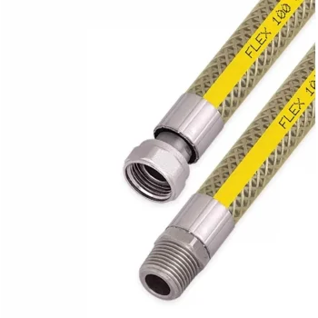 Ocak Fırın Doğalgaz Bağlantı Fleksi Extra Korumalı Hortum 1 Metre