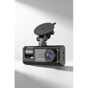 Ön Arka İç Kayıtlı 3 Kameralı Araç İçi Kamera Full Hd Oto Kamera
