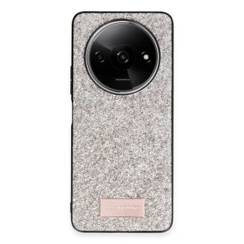 Onegif Xiaomi Redmi A3 4g Bright Simli Kapak - Gold