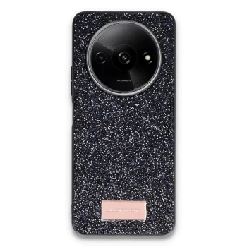 Onegif Xiaomi Redmi A3 4g Bright Simli Kapak - Siyah