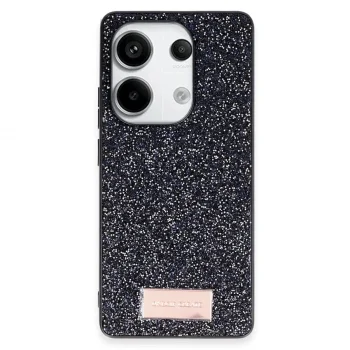Onegif Xiaomi Redmi Note 13 Pro 4g Bright Simli Kapak - Siyah