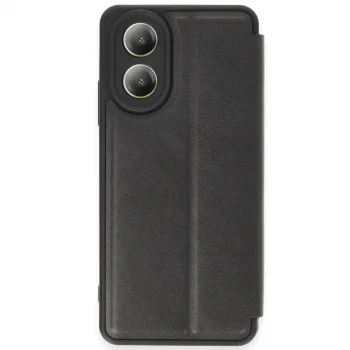 Oppo A38 Kılıf Flip Cover - Siyah