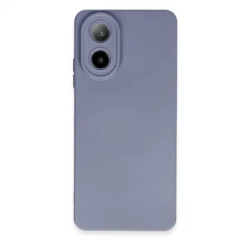 Oppo A38 Kılıf Nano İçi Kadife Silikon - Gri